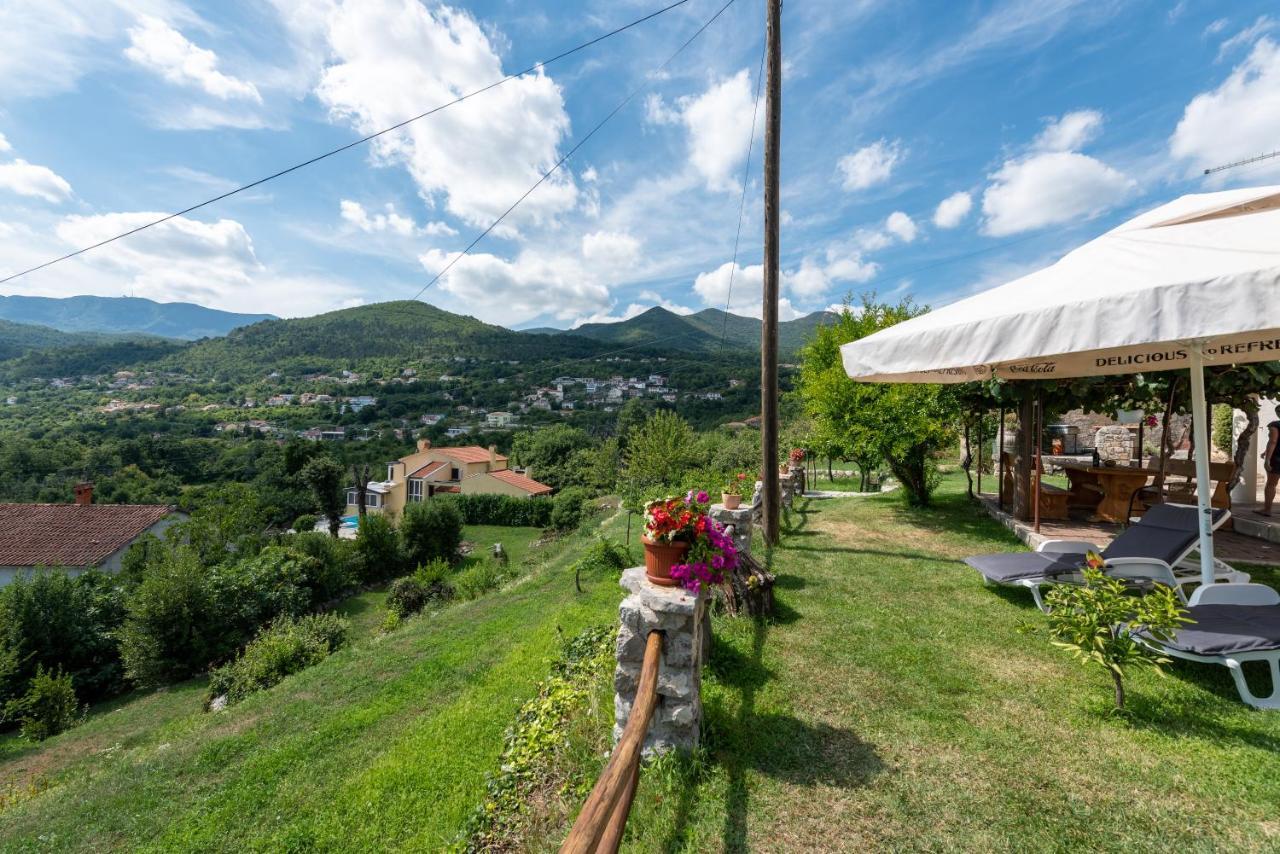 Sea View Apartment With Garden Near Opatija Veprinac Eksteriør billede