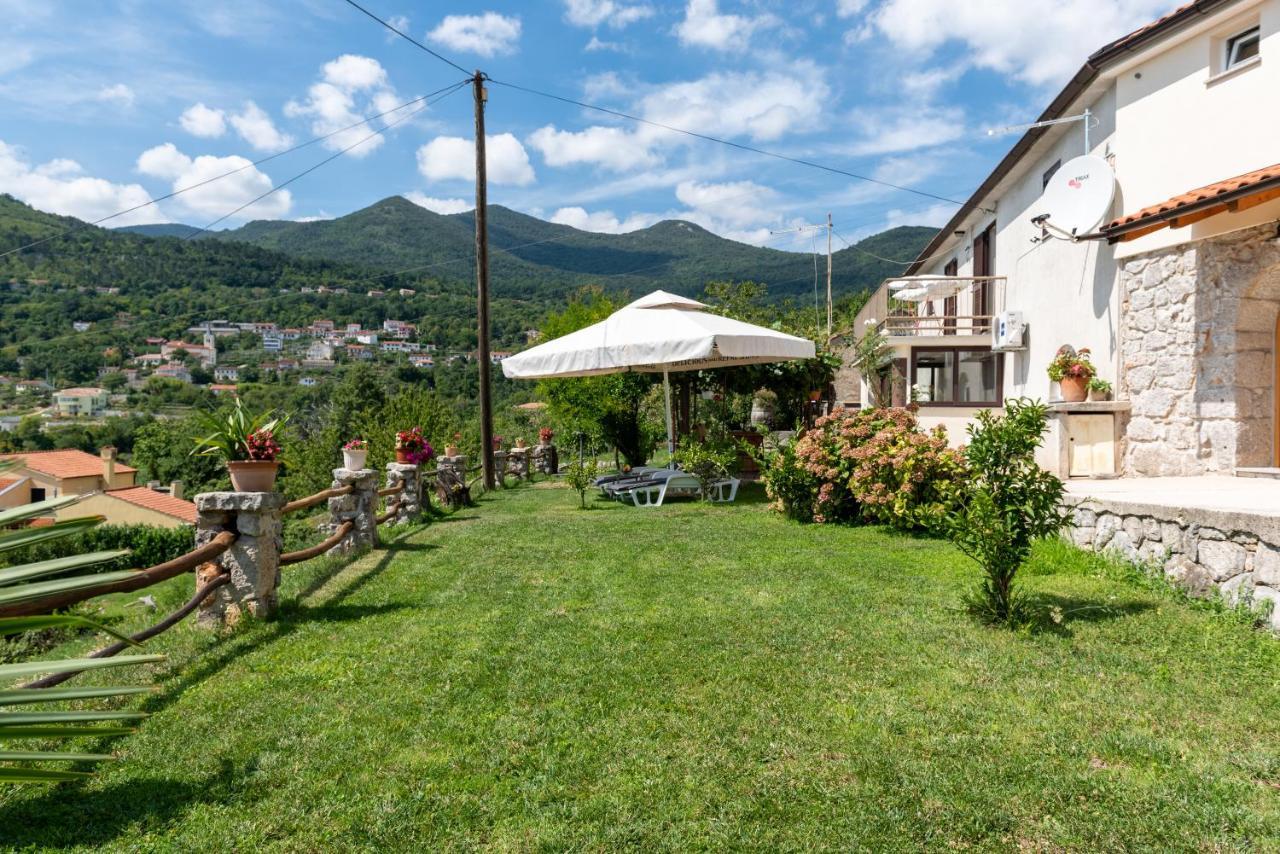 Sea View Apartment With Garden Near Opatija Veprinac Eksteriør billede