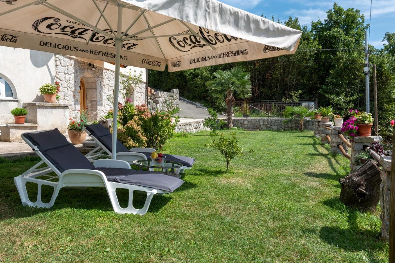 Sea View Apartment With Garden Near Opatija Veprinac Eksteriør billede
