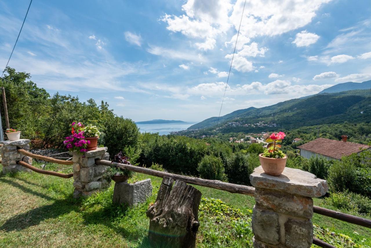 Sea View Apartment With Garden Near Opatija Veprinac Eksteriør billede