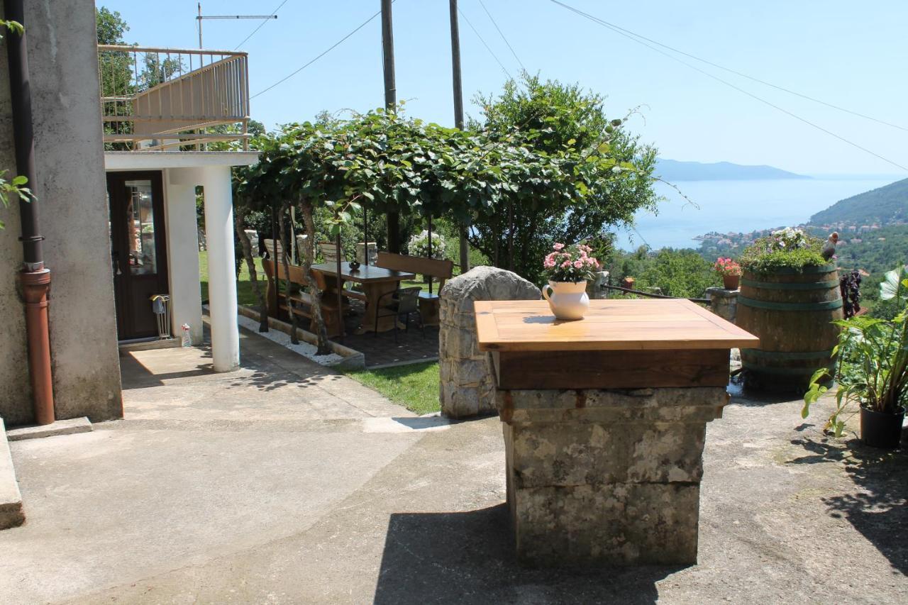 Sea View Apartment With Garden Near Opatija Veprinac Eksteriør billede