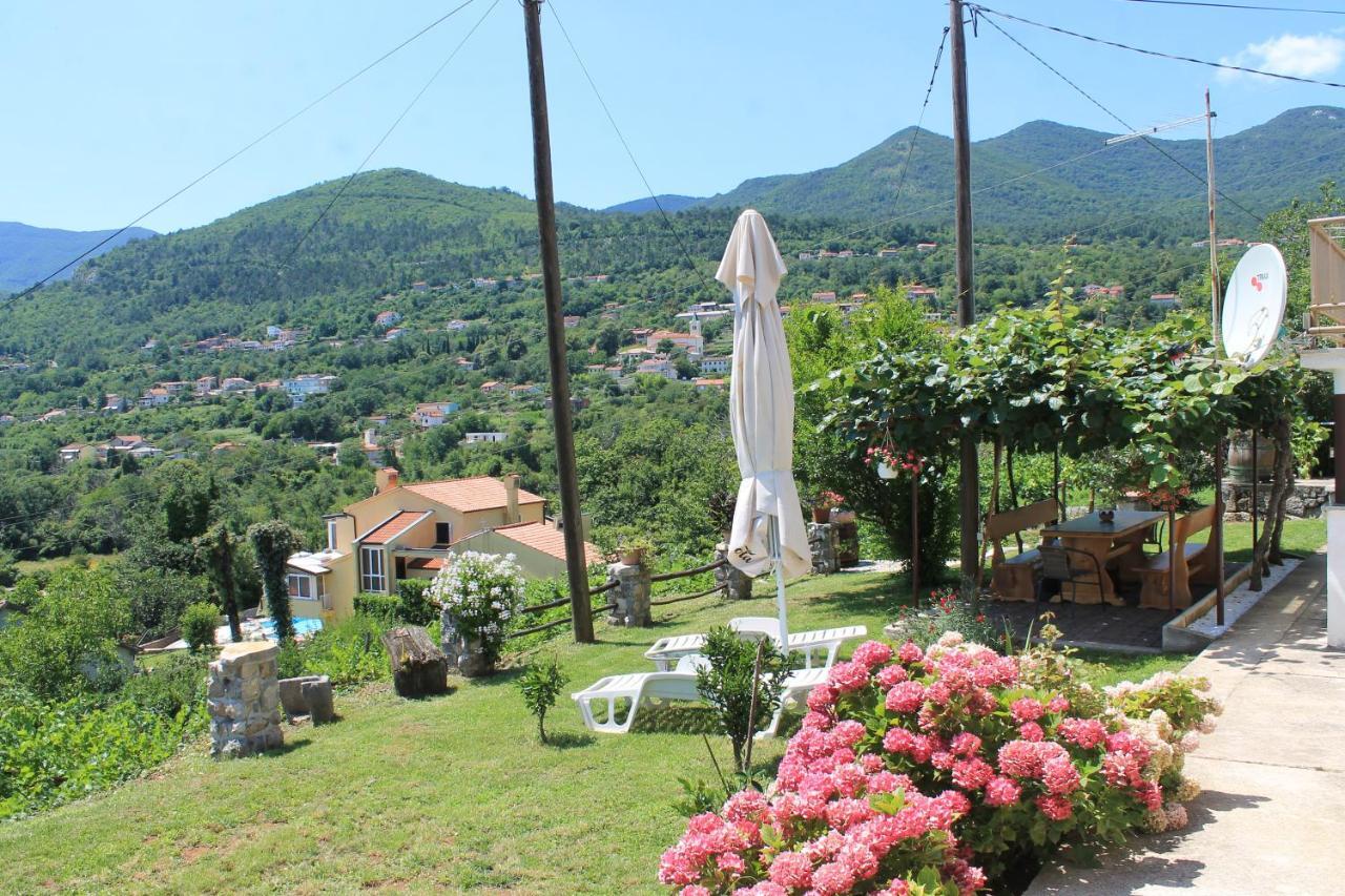 Sea View Apartment With Garden Near Opatija Veprinac Eksteriør billede