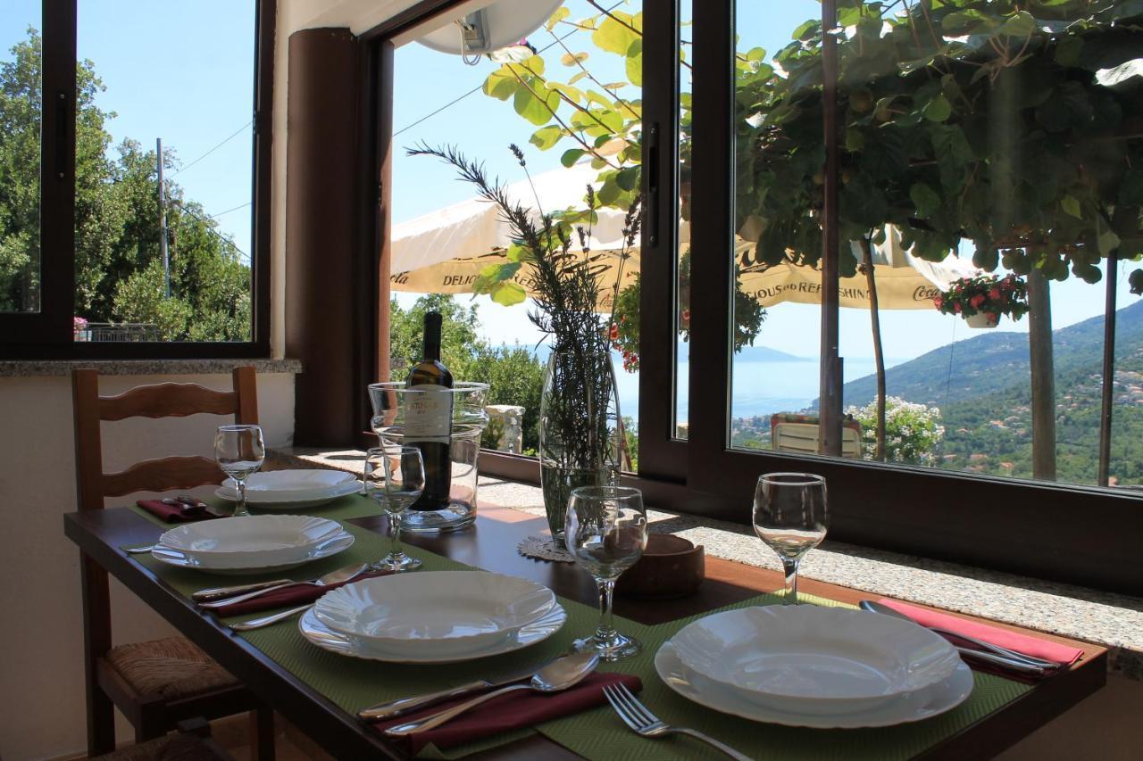 Sea View Apartment With Garden Near Opatija Veprinac Eksteriør billede